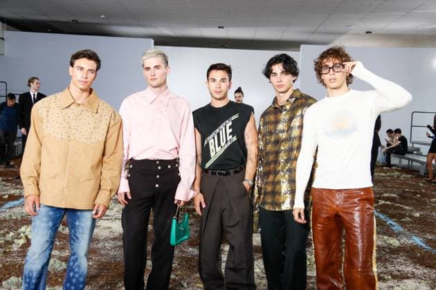 Font row of the BLUEMARBLE Menswear Spring Summer 2026 show as part of Paris Fashion Week at the Sorbonne Elevator Boys Bene Schulz, Luis Freitag, Julien Brown, Tim Schaecker and Jacob Rott on the font row of the BLUEMARBLE Menswear Spring Summer 2026 show as part of Paris Fashion Week at the Sorbonne, Paris, France, June 26, 2025 Christophe Clovis Bestimage Celebs attending the Bluemarble Menswear Spring Summer 2026 show as part of Paris Fashion Week on June 26, 2025 in Paris, France Paris France  Copyright: xChristophexClovisx xBestimagexChristophexClovisx xBestimagex