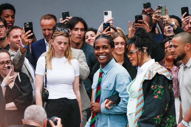 Arrivals at the DIOR Menswear Spring Summer 2026 show as part of Paris Fashion Week at the Hôtel National des Invalides, Place Vauban Asap Rocky and his partner Rihanna, pregnant with their third child Arrivals at the DIOR Menswear Spring Summer 2026 show as part of Paris Fashion Week at the Hôtel National des Invalides, Place Vauban, Paris, France, June 27, 2025 Christophe Clovis Bestimage Celebs attends the Dior Homme Menswear Spring Summer 2026 show as part of Paris Fashion Week on June 27, 2025 in Paris, France Paris France  Copyright: xChristophexClovisx xBestimagexChristophexClovisx xBestimagex