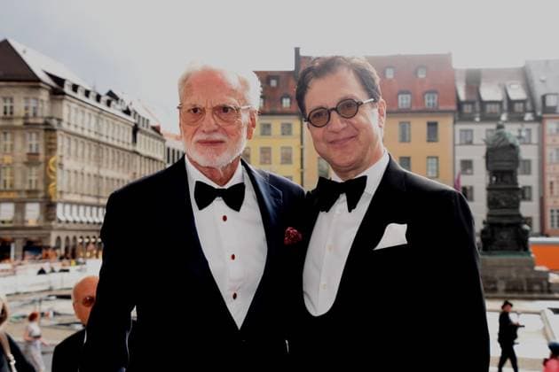 Georg von Werz Roland Berger Foundation Serge Dorny Bavarian State Opera Director Munich 27 06 2025 Bavarian State Opera Festival Premiere Arts Minister Markus Blume visits the opera Don Giovanni Munich