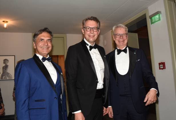 Christian Roehring Markus Blume Minister of the Arts Dr. Hans Joachim Hessler Bavarian Constitutional Court President Munich 27 06 2025 Bavarian State Opera Festival Premiere Minister of the Arts Markus Blume visits the opera Don Giovanni Munich