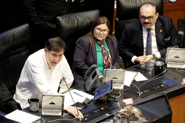 Senator Gerardo FernoÂ¡ndez NorooÂ±a during an extraordinary session where the General Law on Forced Disappearance of Persons and the National Search System was approved in the Mexican Senate. on June 27, 2025 in Mexico City, Mexico. Mexico City Mexico - ZUMAe321 20250627_zia_e321_055 Copyright: xLuisxBarronx