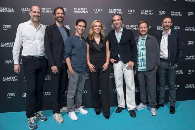 Christian Rohde, guest, Philipp Stennert, Inga Leschek, Cyrill Boss, Jan Ehlert and Oliver Berben at the premiere of the RTL series Die Nibelungen Kampf der Königreiche at the 42 Filmfest München 2025 in the HFF Audimax Munich, 27 06 2025 Foto:xN.xKolinzx xFuturexImagex nibelungen_5606