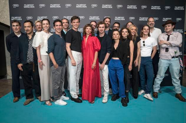 Jannis Niewöhner and Lilja van der Zwaag with cast and crew at the premiere of the RTL series Die Nibelungen Kampf der Königreiche at the 42 Filmfest München 2025 in the HFF Audimax Munich, 27 06 2025 Foto:xN.xKolinzx xFuturexImagex nibelungen_5613