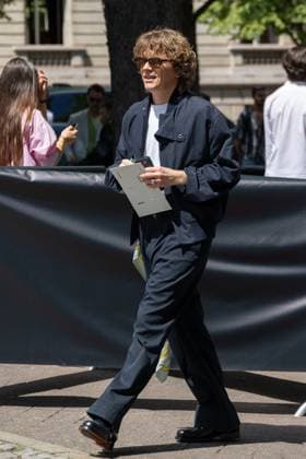 PFW Hermes Men s Spring 2026 - Arrivals NB Alex Lutz attends the Hermes show as part of Paris Men s Fashion Week on June 28, 2025 in Paris, France. Photo by Nasser Berzane ABACAPRESS.COM Paris France  Copyright: xBerzanexNasser ABACAx