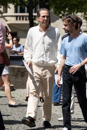 PFW Hermes Men s Spring 2026 - Arrivals NB Reda Kateb attends the Hermes show as part of Paris Men s Fashion Week on June 28, 2025 in Paris, France. Photo by Nasser Berzane ABACAPRESS.COM Paris France  Copyright: xBerzanexNasser ABACAx