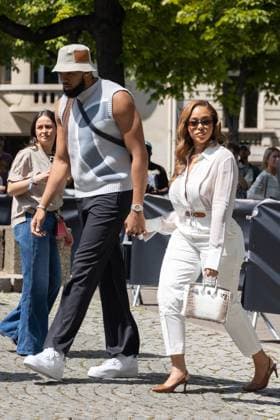 PFW Hermes Men s Spring 2026 - Arrivals NB Karl-Anthony Towns, Jordyn Woods attends the Hermes show as part of Paris Men s Fashion Week on June 28, 2025 in Paris, France. Photo by Nasser Berzane ABACAPRESS.COM Paris France  Copyright: xBerzanexNasser ABACAx