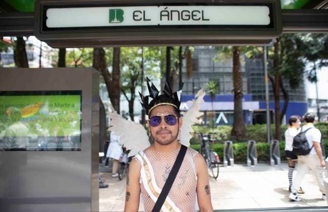 June 28, 2025, Mexico City, Mexico, Mexico: The 47th edition of the LGBTQ+ Pride March in CDMX, where thousands of people from the community gathered to march together from the emblematic Angel de la Independencia to the Zocalo of Mexico City, passing through emblematic streets such as Paseo de la Reforma Avenue, inside the march there were flags and made-up characters. Mexico City Mexico - ZUMAs310 20250628_zip_s310_009 Copyright: xLuisxExSalgadox