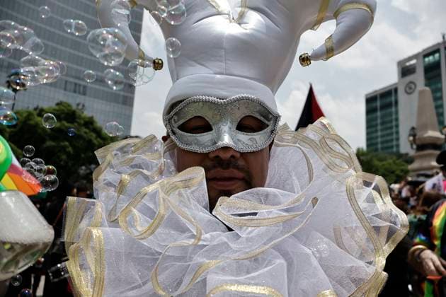 June 28, 2025, Mexico, Cdmx, Mexico: The 47th edition of the LGBTTTIQ+ March or Pride March in Mexico City is filled with colors and thousands of people from the community; the celebration theme is Diversity without Borders. Justice, Resistance, and Unity! to show support for the human rights of all people. From the Angel of Independence to the Zocalo in Mexico City, people marched to demonstrate the pride and diversity of the LGBTTTIQ+ community throughout Mexico. Mexico Mexico - ZUMAp204 20250628_zip_p204_002 Copyright: xJosuexPerezx
