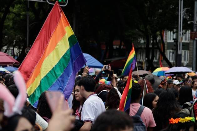 June 28, 2025, Mexico, Cdmx, Mexico: The 47th edition of the LGBTTTIQ+ March or Pride March in Mexico City is filled with colors and thousands of people from the community; the celebration theme is Diversity without Borders. Justice, Resistance, and Unity! to show support for the human rights of all people. From the Angel of Independence to the Zocalo in Mexico City, people marched to demonstrate the pride and diversity of the LGBTTTIQ+ community throughout Mexico. Mexico Mexico - ZUMAp204 20250628_zip_p204_006 Copyright: xJosuexPerezx