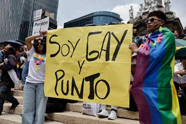 June 28, 2025, Mexico, Cdmx, Mexico: The 47th edition of the LGBTTTIQ+ March or Pride March in Mexico City is filled with colors and thousands of people from the community; the celebration theme is Diversity without Borders. Justice, Resistance, and Unity! to show support for the human rights of all people. From the Angel of Independence to the Zocalo in Mexico City, people marched to demonstrate the pride and diversity of the LGBTTTIQ+ community throughout Mexico. Mexico Mexico - ZUMAp204 20250628_zip_p204_008 Copyright: xJosuexPerezx