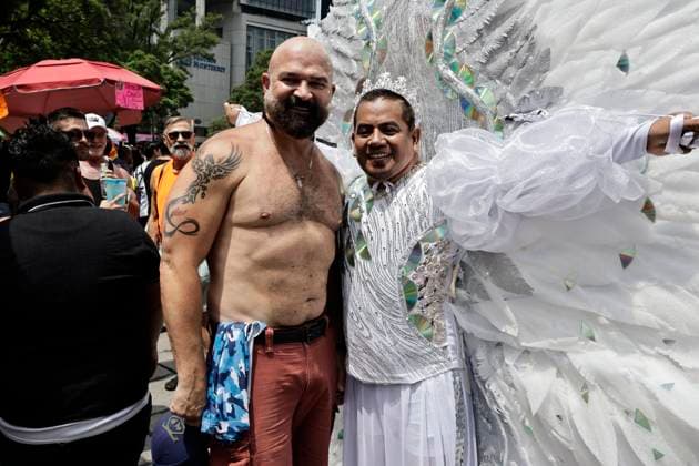 June 28, 2025, Mexico, Cdmx, Mexico: The 47th edition of the LGBTTTIQ+ March or Pride March in Mexico City is filled with colors and thousands of people from the community; the celebration theme is Diversity without Borders. Justice, Resistance, and Unity! to show support for the human rights of all people. From the Angel of Independence to the Zocalo in Mexico City, people marched to demonstrate the pride and diversity of the LGBTTTIQ+ community throughout Mexico. Mexico Mexico - ZUMAp204 20250628_zip_p204_015 Copyright: xJosuexPerezx
