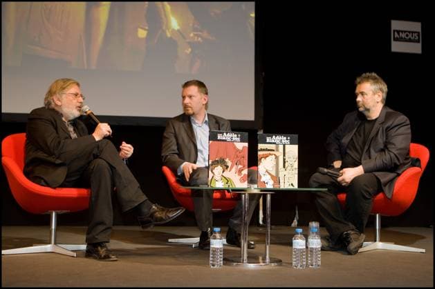 JACQUES TARDI ET LUC BESSON - SALON DU LIVRE 2010 A LA PORTE DE VERSAILLES - RENCONTRE AUTOUR DE L ADAPTATION DE ADELE DE BLANC SEC AU CINEMA Paris France *** JACQUES TARDI ET LUC BESSON SALON DU LIVRE 2010 A LA PORTE DE VERSAILLES RENCONTRE AUTOUR DE LADAPTATION DE ADELE DE BLANC SEC AU CINEMA Paris France  Copyright: xLIONELxURMANxx xBESTIMAGExLIONELxURMANxx xBESTIMAGEx