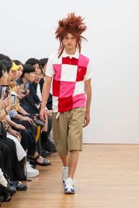 Défilé Comme des Garçons Shirt de la mode homme Printemps Été 2026 dans le cadre de la Fashion Week de Paris A model walks the runway during the Comme des Garçons Shirt Homme Ready to Wear Spring Summer 2026 fashion show as part of the Paris Menswear Fashion Week on June 28, 2025 in Paris, France Paris France  Copyright: xAgencex xBestimagexAgencex xBestimagex