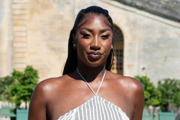 PFW Jacquemus Photocall Aya Nakamura attending the Jacquemus Menswear Spring Summer 2026 show as part of Paris Fashion Week in Paris, France on June 29, 2025. Photo by Aurore Marechal ABACAPRESS.COM Paris France  Copyright: xMarechalxAurore ABACAx