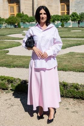 PFW Jacquemus Photocall Geraldine Nakache attending the Jacquemus Menswear Spring Summer 2026 show as part of Paris Fashion Week in Paris, France on June 29, 2025. Photo by Aurore Marechal ABACAPRESS.COM Paris France  Copyright: xMarechalxAurore ABACAx