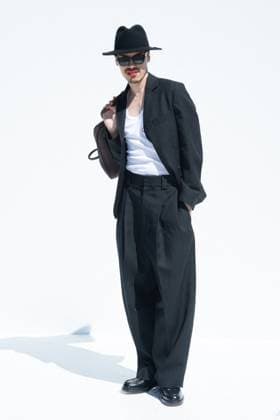 PFW Jacquemus Photocall Elias Medini attending the Jacquemus Menswear Spring Summer 2026 show as part of Paris Fashion Week in Paris, France on June 29, 2025. Photo by Aurore Marechal ABACAPRESS.COM Paris France  Copyright: xMarechalxAurore ABACAx