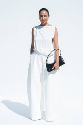 PFW Jacquemus Photocall Charlotte Sanders attending the Jacquemus Menswear Spring Summer 2026 show as part of Paris Fashion Week in Paris, France on June 29, 2025. Photo by Aurore Marechal ABACAPRESS.COM Paris France  Copyright: xMarechalxAurore ABACAx