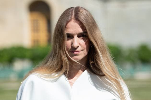 PFW Jacquemus Photocall Joana Preiss attending the Jacquemus Menswear Spring Summer 2026 show as part of Paris Fashion Week in Paris, France on June 29, 2025. Photo by Aurore Marechal ABACAPRESS.COM Paris France  Copyright: xMarechalxAurore ABACAx
