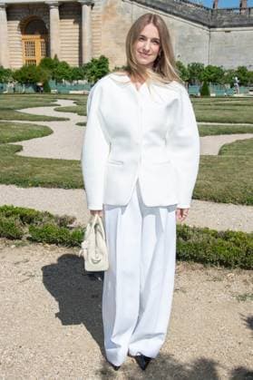 PFW Jacquemus Photocall Joana Preiss attending the Jacquemus Menswear Spring Summer 2026 show as part of Paris Fashion Week in Paris, France on June 29, 2025. Photo by Aurore Marechal ABACAPRESS.COM Paris France  Copyright: xMarechalxAurore ABACAx
