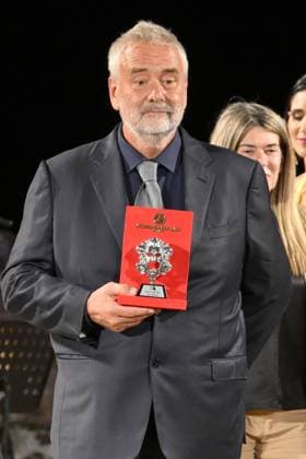 Luc Besson At Nation Award Evening - Taormina Luc Besson attends the Nation Award Evening during the Taormina Film Festival, in Taormina, Italy, Monday, June 30, 2025. (Photo by D’Avanzo Maurizio IPA ABACAPRESS.COM Taormina Italy  Copyright: xD AvanzoxMaurizio IPA ABACAx