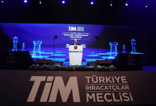Turkish President Recep Tayyip Erdogan ISTANBUL, TURKIYE - JUNE 30: (----EDITORIAL USE ONLY - MANDATORY CREDIT - TURKISH PRESIDENCY MURAT KULA HANDOUT - NO MARKETING NO ADVERTISING CAMPAIGNS - DISTRIBUTED AS A SERVICE TO CLIENTS----) Turkish President Recep Tayyip Erdogan delivers remarks during the 32nd Ordinary General Assembly of Turkiye Exporters Assembly and Export Champions Award Ceremony at Halic Congress Center in Istanbul, Turkiye on June 30, 2025. Turkish Presidency Murat Kula Handout Anadolu Istanbul Turkey. Editorial use only. Please get in touch for any other usage.  Copyright: x2025xAnadoluxTurkishxPresidencyx xMuratxKulax xHandoutx