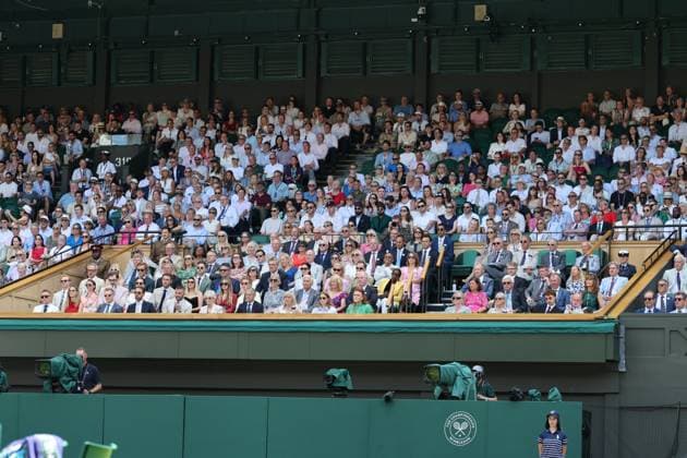 . 30 06 2025. London, United Kingdom. Royal Box on the opening day of the Wimbledon Tennis Championships in London.  xStephenxLockx xi-Imagesx IIM-26060-0036
