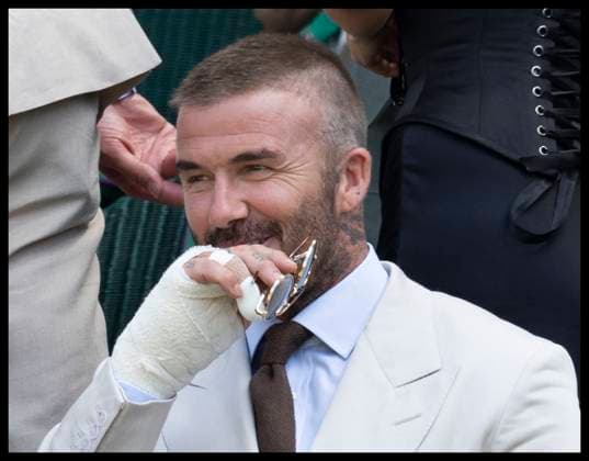. 30 06 2025. London, United Kingdom. Sir David Beckham in the Royal Box on the opening day of the Wimbledon Tennis Championships in London.  xStephenxLockx xi-Imagesx IIM-26060-0052