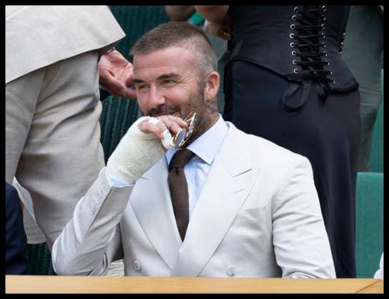 . 30 06 2025. London, United Kingdom. Sir David Beckham in the Royal Box on the opening day of the Wimbledon Tennis Championships in London.  xStephenxLockx xi-Imagesx IIM-26060-0053