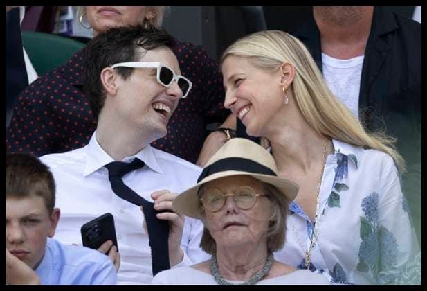 Entertainment Bilder des Tages . 30 06 2025. London, United Kingdom. Lady Gabriella Windsor and friend Robert Denning on the opening day of the Wimbledon Tennis Championships in London.  xStephenxLockx xi-Imagesx IIM-26060-0064