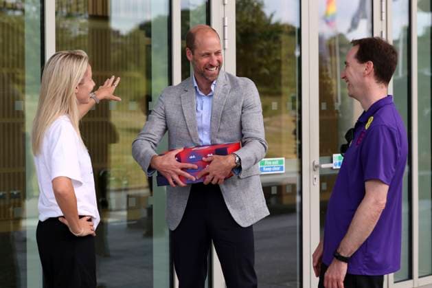 Britain Royals Britain s Prince William, the Prince of Wales, Patron of The Football Association, leaves after visiting St. George s Park, England s national football centre, to meet with the England Women s team and wish them luck ahead of the 2025 UEFA Women s Euros competition in Burton on Trent, Monday, June 30, 2025.(AP Photo Darren Staples, Pool), Credit:Darren Staples Avalon GBR, Burton on Trent Copyright: xDarrenxStaplesx xAvalonx 1016476720