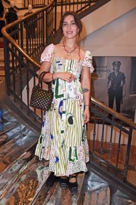 Masha Sedgwick Maria Astor at the opening of the Berlin Salon at the Helmut Newton Foundation as part of Berlin Fashion Week SS26 Spring Summer 2026 on 30 06 2025 With Courtesy Helmut Newton Foundation