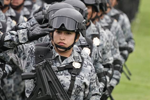 June 30, 2025, Mexico, Cdmx, Mexico: Mexican President CLAUDIA SHEIMBAUM celebrates the sixth anniversary of the National Guard (GN) at Campo Marte in Mexico City. This security agency was created in 2019 by decree of former President ANDRES MANUEL LOPEZ OBRADOR. It was attached to the Ministry of National Defense (DEFENSA, by its Spanish acronym), which has been responsible for federal security since its creation. Mexico Mexico - ZUMAp204 20250630_zip_p204_020 Copyright: xJosuexPerezx