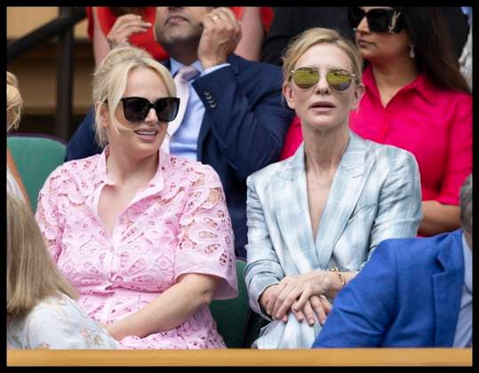 . 01 07 2025. London, United Kingdom. Rebel Wilson and Cate Blanchett in the Royal Box on day two of the Wimbledon Tennis Championships in London.  xStephenxLockx xi-Imagesx IIM-26061-0026