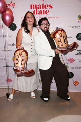Saskia Grimm and Steven Preisner at the Mates Date Influencer Event at Berlin Fashion Week S S 2026 at Berliner Freiheit Berlin, 01 07 2025 Foto:xN.xKubelkax xFuturexImagex mates_5701