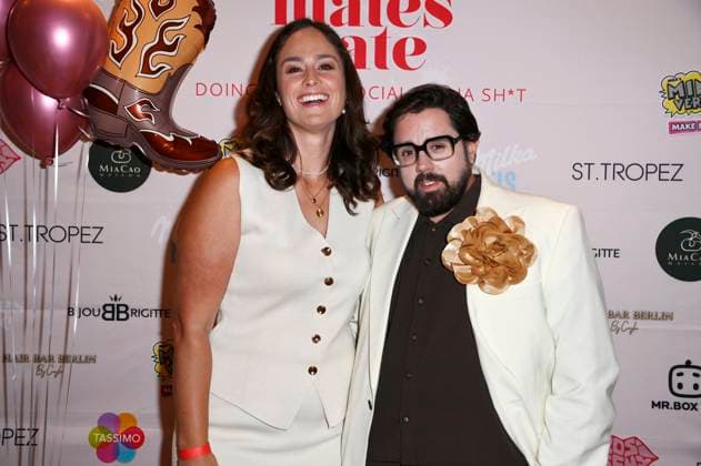 Saskia Grimm and Steven Preisner at the Mates Date Influencer Event at Berlin Fashion Week S S 2026 at Berliner Freiheit Berlin, 01 07 2025 Foto:xN.xKubelkax xFuturexImagex mates_5704