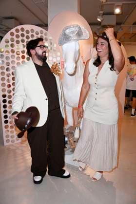 Steven Preisner and Saskia Grimm at the Mates Date Influencer Event at Berlin Fashion Week S S 2026 at Berliner Freiheit Berlin, 01 07 2025 Foto:xN.xKubelkax xFuturexImagex mates_5709