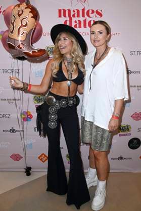 Linda Teodosiu with partner Alexandra at the Mates Date Influencer Event at Berlin Fashion Week S S 2026 at Berliner Freiheit Berlin, 01 07 2025 Foto:xN.xKubelkax xFuturexImagex mates_5717