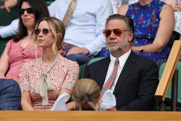 . 01 07 2025. London, United Kingdom. Russell Crowe in the Royal Box on day two of the Wimbledon Tennis Championships in London.  xStephenxLockx xi-Imagesx IIM-26061-0048