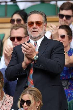. 01 07 2025. London, United Kingdom. Russell Crowe in the Royal Box on day two of the Wimbledon Tennis Championships in London.  xStephenxLockx xi-Imagesx IIM-26061-0050