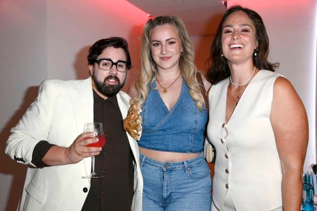 Steven Preisner, Dascha Carriero and Saskia Grimm at the Mates Date Influencer Event at Berlin Fashion Week S S 2026 at Berliner Freiheit Berlin, 01 07 2025 Foto:xN.xKubelkax xFuturexImagex mates_5722