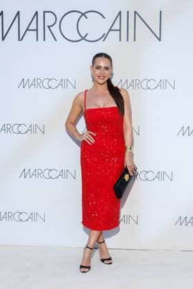 Fashion Week Berlin Marc Cain Guests and Show Jessica Haller Jessica Paszka at the Marc Cain Fashion Show A Quiet Rebellion as part of the Berlin Fashion Week at Pei Bau on 01 07 2025 in Berlin Copyright: xEventpressxKochanx