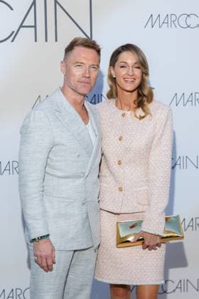 Fashion Week Berlin Marc Cain Guests and Show Ronan Keating and Storm Keating at the Marc Cain Fashion Show A Quiet Rebellion as part of the Berlin Fashion Week at Pei Bau on 01 07 2025 in Berlin Copyright: xEventpressxKochanx