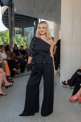 Fashion Week Berlin Marc Cain Guests and Show Nele Ludowig Roeffen at the Marc Cain Fashion Show A Quiet Rebellion as part of the Berlin Fashion Week at Pei Bau on 01 07 2025 in Berlin Copyright: xEventpressxKochanx