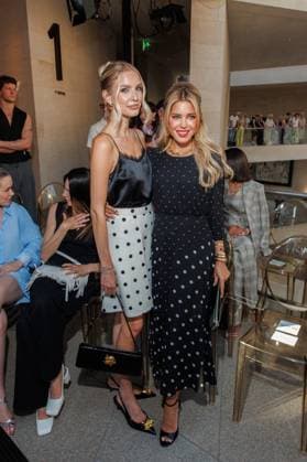 Fashion Week Berlin Marc Cain Guests and Show Leonie Hanne and Sylvie Meis at the Marc Cain Fashion Show A Quiet Rebellion as part of the Berlin Fashion Week at Pei Bau on 01 07 2025 in Berlin Copyright: xEventpressxKochanx