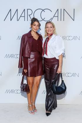 Fashion Week Berlin Marc Cain Guests and Show Catharina Maranca and Antje Maranca at the Marc Cain Fashion Show A Quiet Rebellion as part of the Berlin Fashion Week at Pei Bau on 01 07 2025 in Berlin Copyright: xEventpressxKochanx