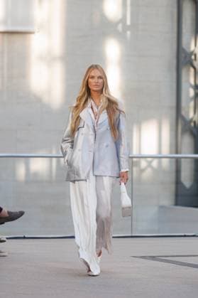 Fashion Week Berlin Marc Cain Guests and Show Romee Strijd at the Marc Cain Fashion Show A Quiet Rebellion as part of the Berlin Fashion Week at Pei Bau on 01 07 2025 in Berlin Copyright: xEventpressxKochanx