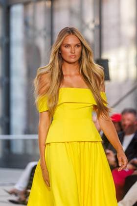 Fashion Week Berlin Marc Cain Guests and Show Romee Strijd at the Marc Cain Fashion Show A Quiet Rebellion as part of the Berlin Fashion Week at Pei Bau on 01 07 2025 in Berlin Copyright: xEventpressxKochanx