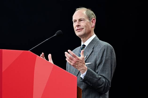 July 1, 2025, Ottawa, On, Canada: Prince Edward, Duke of Edinburgh delivers remarks during Canada Day celebrations at LeBreton Flats in Ottawa, on Tuesday, July 1, 2025. Ottawa Canada  - ZUMAc35_ 20250701_zaf_c35_146 Copyright: xSpencerxColbyx