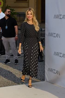 Sylvie Meis guest arrival at the Marccain Spring Summer 2026 Fashion Show A Quit Rebellion at Pei Bau in Berlin on 01 07 2025 Marccain Spring Summer 2026 Fashion Show