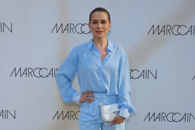 Anna Maria Sieklucka Guest arrival at the Marccain Spring Summer 2026 Fashion Show A Quit Rebellion at Pei Bau in Berlin on 01 07 2025 Marccain Spring Summer 2026 Fashion Show